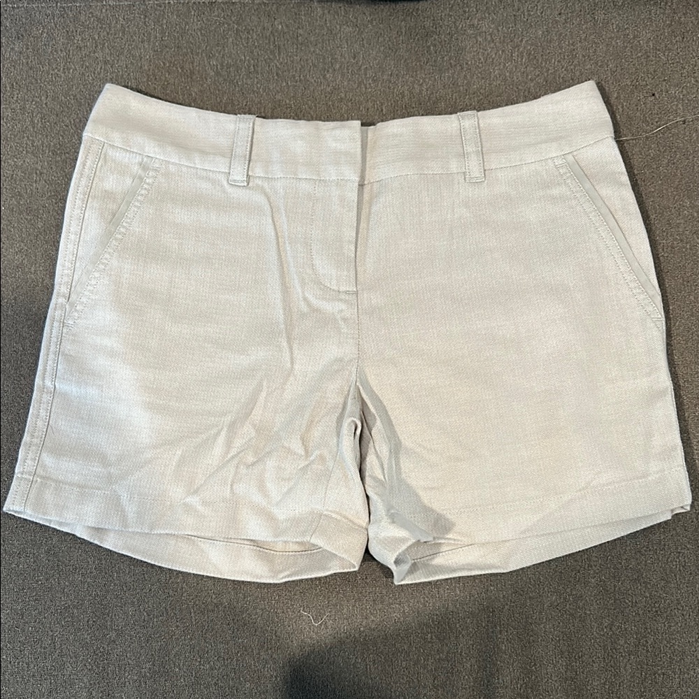 Vineyard Vines Cream Shorts Upscale Linen Blend